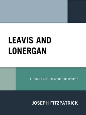 cover image of Leavis and Lonergan